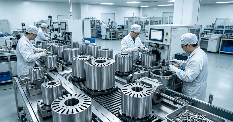 <span style="color:#5a6b7c;"><span style="font-family:Inter;"><strong><span style="font-size:16px;">Rotor Core Assembly and Quality Control in AC Compressor Motor Manufacturing</span></strong></span></span><br /> <link href="https://fonts.googleapis.com/css?family=Inter" rel="stylesheet" type="text/css" />